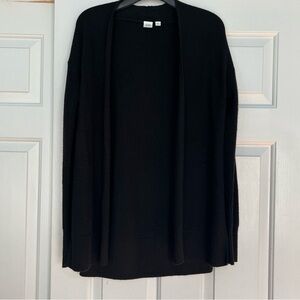 Gap women’s Black Long Cardigan Wool Knit  XS No Closure